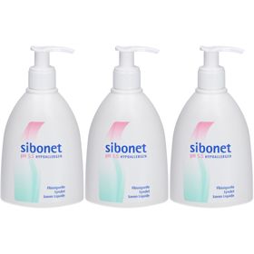 Sibonet Hypoallergene Flüssigseife PH 5,5 x3