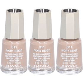 Mavala Mini Color Nagellack Elfenbein-Beige x3