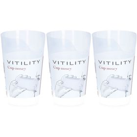 VITILITY Beker met neusuitsparing