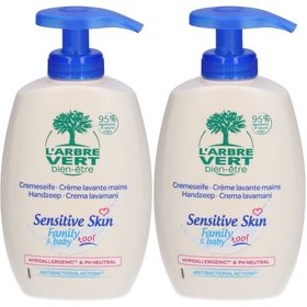 L'ARBRE VERT Ecologische handzeep Gevoelige huid