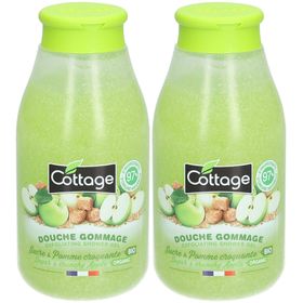 COTTAGE Douche Gommage Sucre & Pomme Croquante Bio