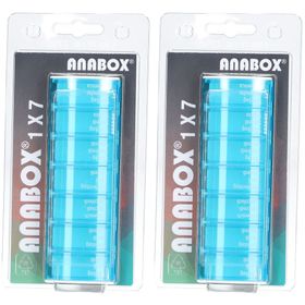 ANABOX Medidispenser 1x7 türkis x2