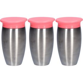 munchkin Miracle 360° Becher, Edelstahl x3