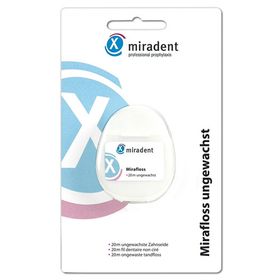 miradent Mirafloss Ongewaxte tandzijde 20 m