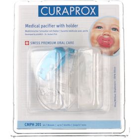 Curaprox® Cmph 201 Sucette Médicale +7 Mois + Support
