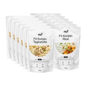 6 x nu3 Fit Konjak Reis & 6 x nu3 Fit Konjak Tagliatelle