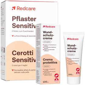 Redcare Pleisters Sensitiv + Redcare Wondbeschermende Crème