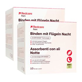 Redcare Fem Serviettes de Nuit avec Ailettes