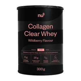 nu3 Collagen Clear Whey, saveur fruits rouges