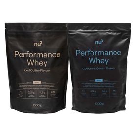 nu3 Performance Whey set Iced Coffee & Cookies-Cream