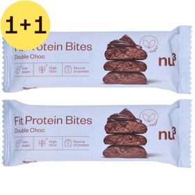 nu3 Fit Protein Bites Double Choc | 1+1 GRATUIT
