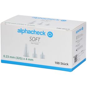 alphacheck Aiguilles Soft Pen 32 G x 4 mm