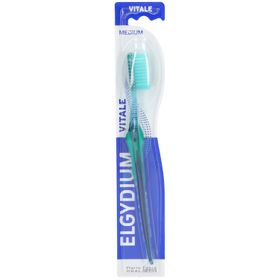 Elgydium Vitale Colour, Brosse à Dents Adulte, 4 Rangs, Médium, Unité