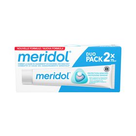 Meridol Protection Gencives Dentifrice, Dentifrice Fluoré, Tube 75 Ml X 2