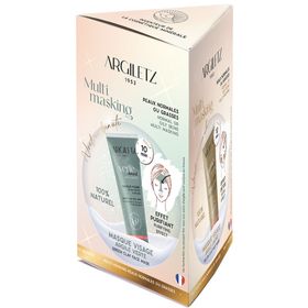 argiletz TRIO masques d'Argile (blanche, verte, jaune)