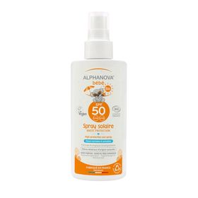 ALPHANOVA® Bébé Zeer Hoge Bescherming Zonnemelk Spray SPF50+ Biologisch