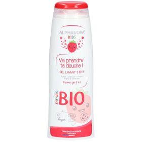 Alphanova Kids Ga douchen! Biologische aardbei & katoen