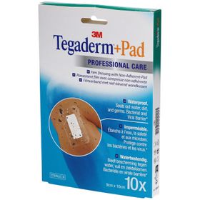 3M Tegaderm™ + Pad Filmverband met niet-verklevend kompres, steriel, 9 cm x 10 cm