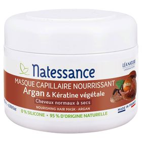 Natessance Masque Capillaire Argan Réparateur Cheveux Secs