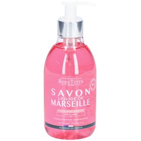 BeauTerra Savon Liquide de Marseille - Rose à l'Ancienne
