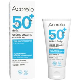Acorelle Zonnebrandcrème SPF50+ voor baby's
