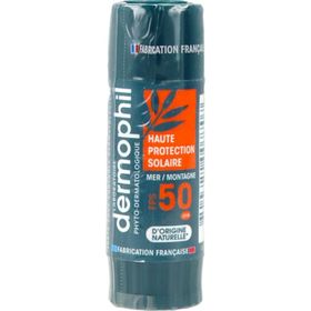 dermophil Phyto-Dermatologique Lipstick met hoge zonbescherming SPF50