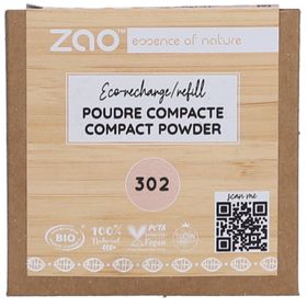 ZAO Recharge Poudre compacte 302 Beige rosé