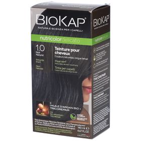 Biokap Nutricolordelicato Teinture Pour Cheveux 1.0 Noir Naturel