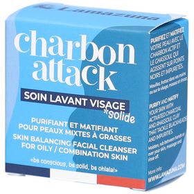 Lamazuna Charbon Attack Soin Lavant Visage