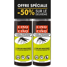 Lot de 2 Spray Zones Temperées Anti-Moustiques 100 ml Cinq sur Cinq