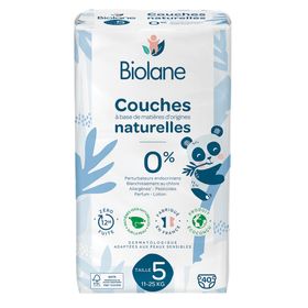 Biolane - Natural Luiers Maat 5 - 12H - Ultra-Absorberend - Geen Lekkage - 40 Stuks