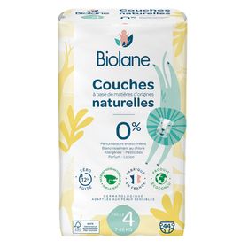 Biolane - Natural Luiers Maat 4 - Ultra-Absorberend - Geen Lekkage - 44 stuks
