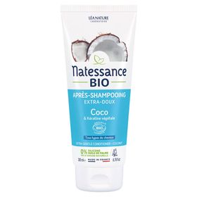 Natessance Milde Organische Kokosnoot en Plantaardige Keratine Conditioner