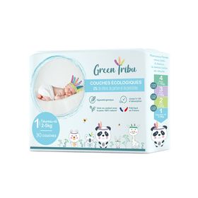 Green Tribu Ecologische luiers 1 pasgeborenen 2 - 5 kg