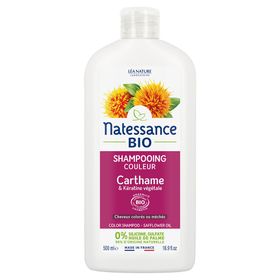 Natessance Organic Saffloer en Keratine Kleur Shampoo voor gekleurd haar