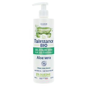 Natessance Hydraterende en Verzachtende Biologische Aloë Vera Gel Gezicht, Lichaam, Haar
