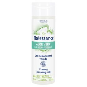 Natessance Lait Démaquillant Velouté à l’Aloe Vera Certifié Bio