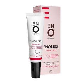 Enoliss Perfect Skin 20 AHA, Gel rénovateur nuit micro-peeling à l'acide glycolique, tube