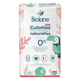 Biolane - Natuurlijke luiers Maat 4 - 12H - Ultra-Absorberend - Geen Lekkage - 42 Stuks