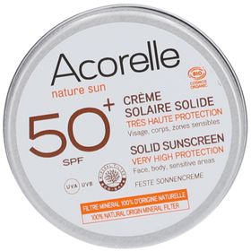 Acorelle Crème Solaire Solide SPF50+ Bio