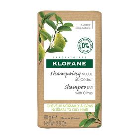 Klorane Shampoing Solide au Cédrat — Cheveux normaux à gras