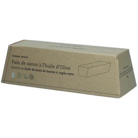 COMME AVANT Pain de savon à huile d'Olive - Enrichi en Huile de baies de laurier et argile verte