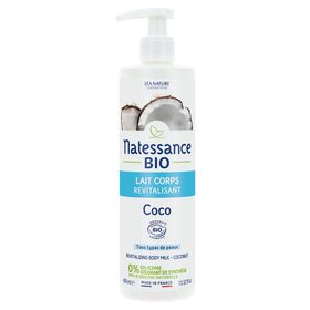 Natessance Lait Corps Revitalisant Coco Bio Hydratation Intense