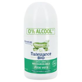Natessance Organic Aloe Vera Roll-On Deodorant Alcohol- en Aluminiumzoutvrij