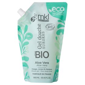 mkl ORGANISCH GECERTIFICEERD ECO-RECHARGE DOUCHE GEL 900ML - ALOE VERA