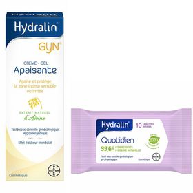 Hydralin® Gyn Kalmerende Gel Crème + Dagelijkse Milde Biologisch Afbreekbare Doekjes