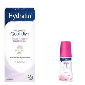Hydralin® Quotidien Gel Lavant + Fillette Mousse Lavante