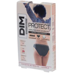DIM Protect Culotte de règles Lavable - Slip - Coton bio - Flux Abondant - 40/42