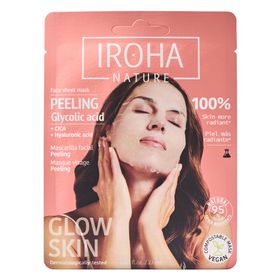 Iroha Nature Peeling Glycolic Masque Visage Tissu