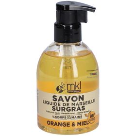 MKL Savon Liquide de Marseille Surgras Orange & Miel